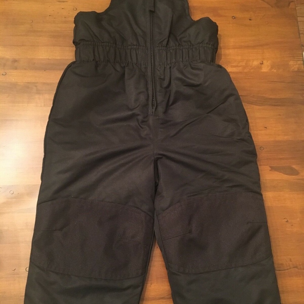 Kids black healthtex ski bibs size 2T
